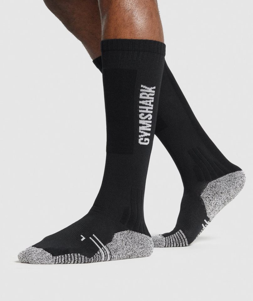 Gymshark Weightlifting Socks Black | CA N51380